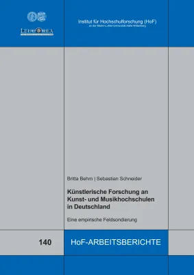 Bild: HoF-Publikation: Künstlerische Forschung in Deutschland bereits stärker verankert als angenommen