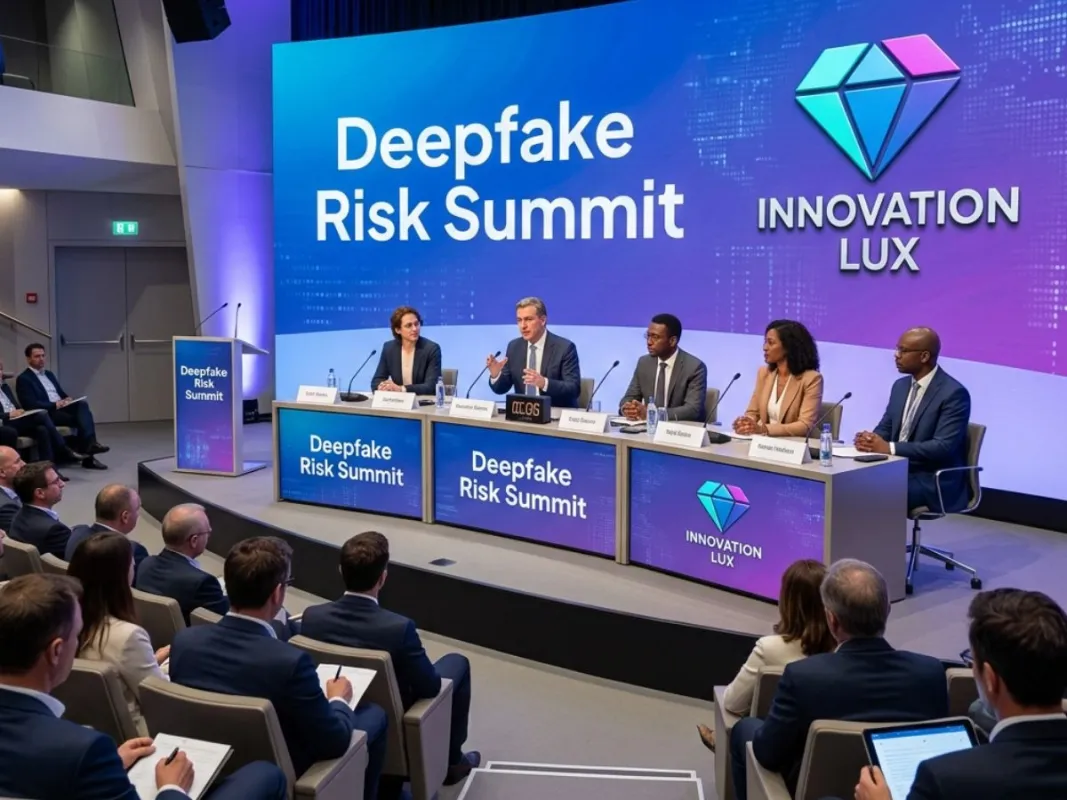 Deepfake Risk Summit Innovation Lux in Luxemburg (KI generiertes Bild)
