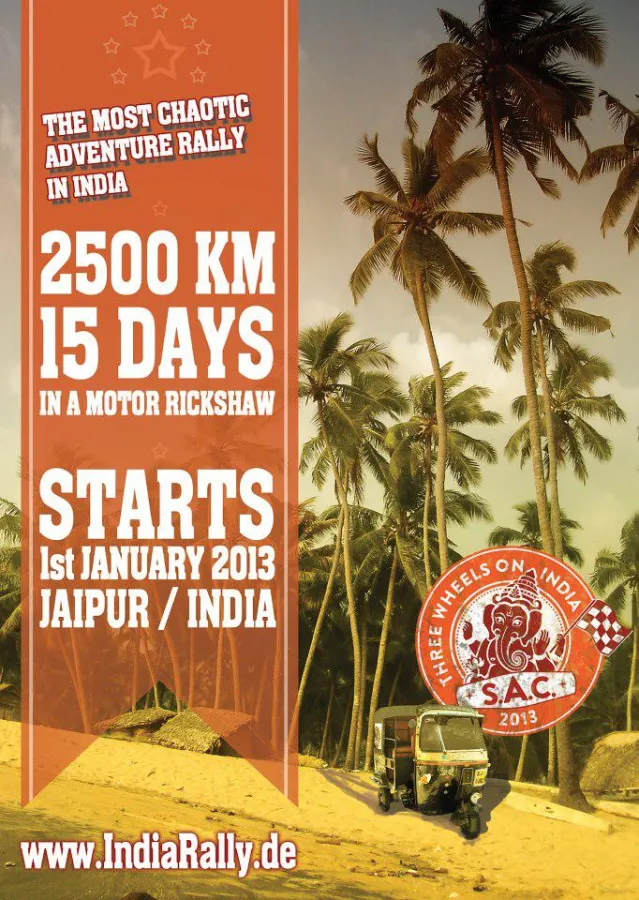 Three Wheels on India startet das nächste mal wieder am 01.01.2013!