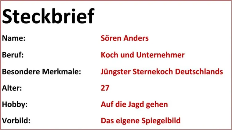 Bild: Bei ihm ist alles ANDERS: Deutschlands jüngster Sternekoch im HOGAPAGE-Interview