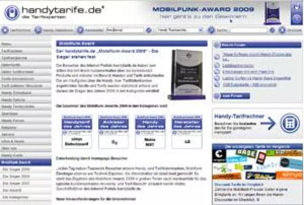 Bild: Mobilfunk-Award 2009: Die Sieger stehen fest