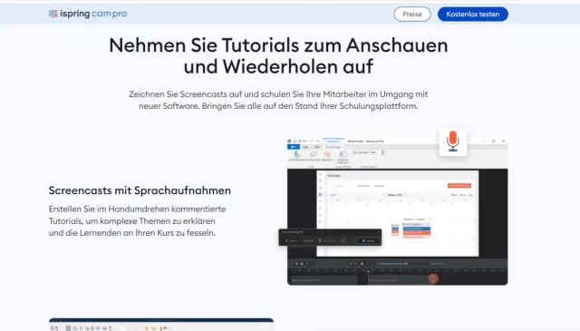 Bild: iSpring Solutions Inc. bringt CamPro 11 auf den Markt erstmals 