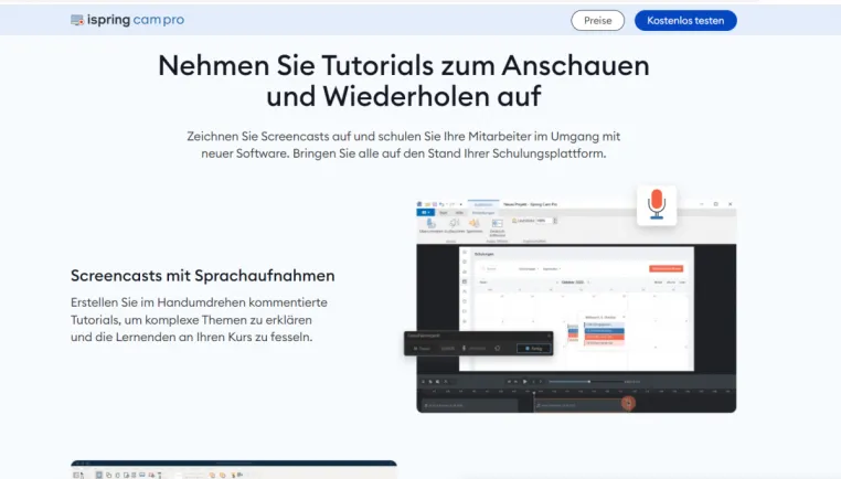 Bild: iSpring Solutions Inc. bringt CamPro 11 auf den Markt erstmals 