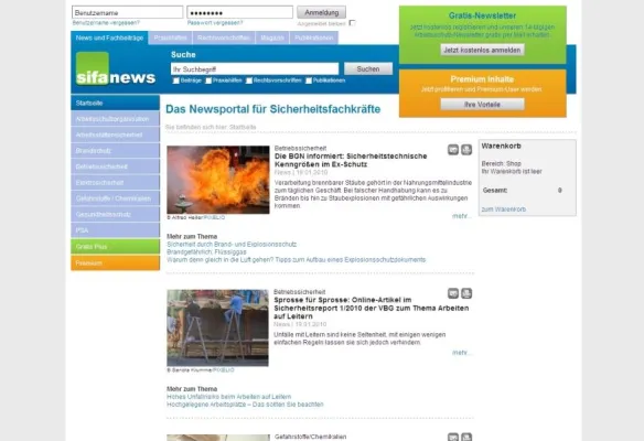 Bild: FORUM VERLAG HERKERT GMBH startet mit neuem Arbeitsschutz-Portal ins Jahr 2010