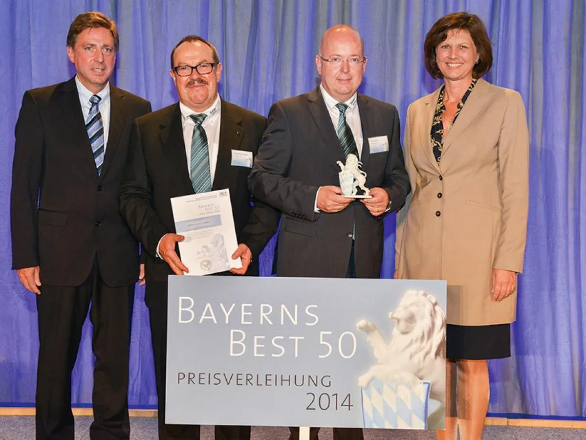 Prof. Dr. Edenhofer, Christof Furtwängler, Peter Muhr und Ilse Aigner