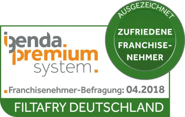 Bild: ”Ausgezeichnet“: FiltaFry erhält igenda-Premium-Siegel für große Zufriedenheit der Franchisepartner