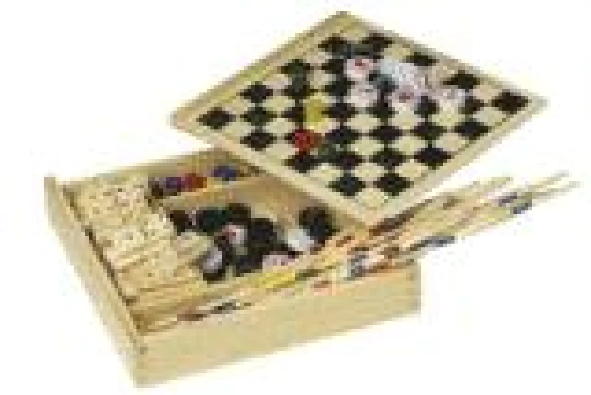 Spielesammlung aus Holz von Premium-Werbeartikel GmbH