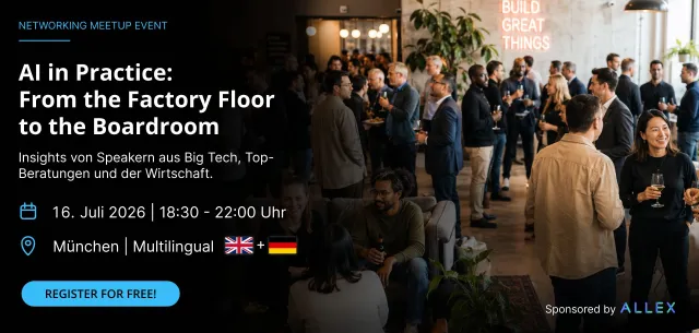 Bild: Wenn KI-Entwickler auf Maschinenbauer treffen: Allex.ai bringt Industrie und Big Tech in München zusammen 
