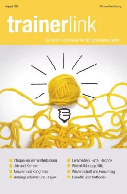 Bild: Die besten Adressen im Weiterbildungs-Web 2013 - Kostenloses trainerlink-Magazin mit aktuellen Webtipps