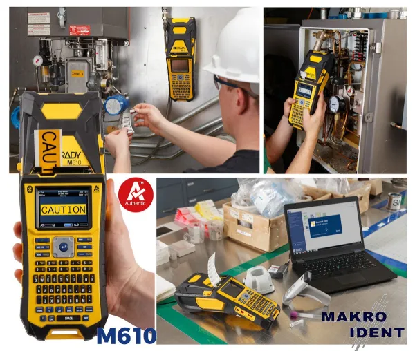 Bild: Mobiler Etikettendrucker Brady M610 für Industrie und Labor