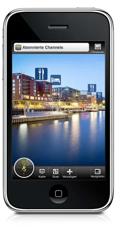 Bild: telegate bietet App-Nutzern mobile Lokale Suche über Augmented-Reality-Browser "junaio"