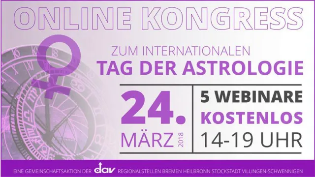 Bild: Online-Kongress zum Tag der Astrologie 2018 am 24. März