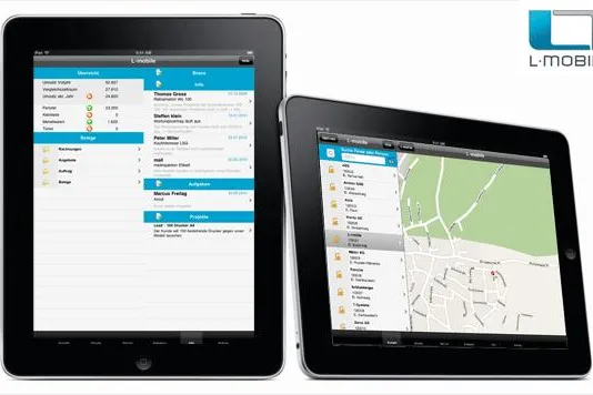 Bild: Revolution im Außendienst: L-mobile präsentiert das erste native CRM für Apples iPad