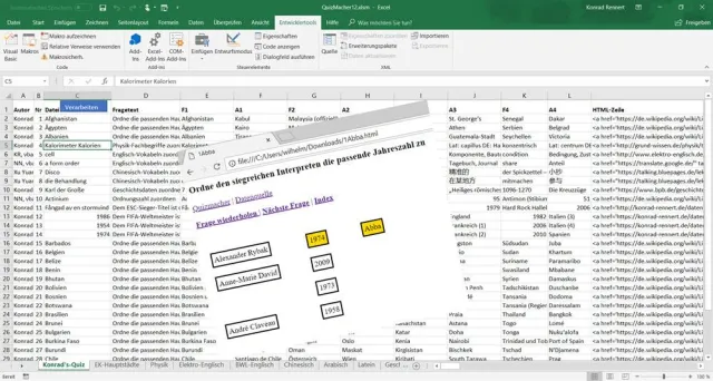 Bild: Excel-Quizmacher für Pädagogen