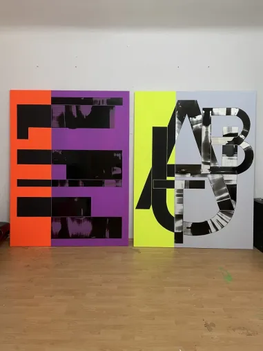 Bild: "Take the next step - not the same mistake" heißt die neue Ausstellung in Berlin des Malers Frank Ahlgrimm