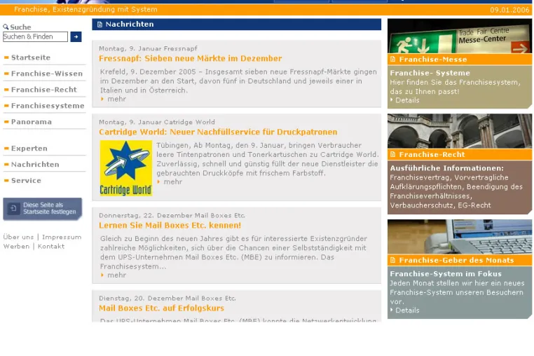 franchisestarter.de relauncht Informationsangebot Bild: franchisestarter.de relauncht Informationsangebot