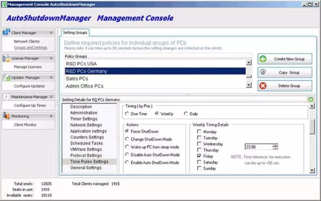 Bild: IT-Energie: PC Power Management jetzt mit Active Directory Unterstützung & Fehlerdiagnose