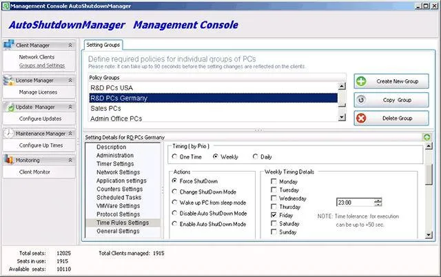 Bild: IT-Energie: PC Power Management jetzt mit Active Directory Unterstützung & Fehlerdiagnose