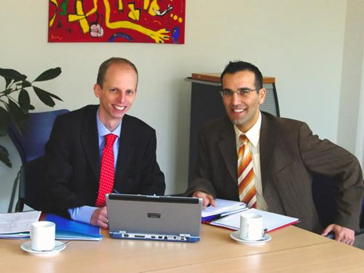 Dr. Hogl, amball business-software und Herr Temucin, PortionPack Europe Holding