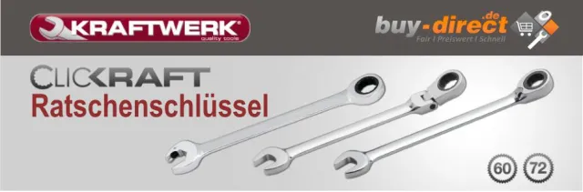 Bild: buy-direct erweitert Sortiment um neue Kraftwerk Clickraft Ratschenschlüssel