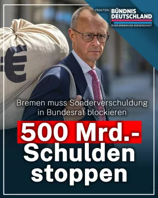Bild: BD-Fraktion: Bremer Linkspartei muss Sonderverschuldung blockieren