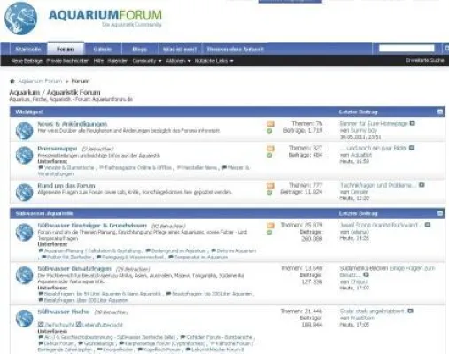 Bild: Eintauchen in die Welt der Aquarien auf aquariumforum.de