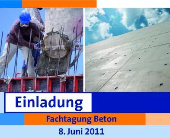 Fachtagung Beton 2011 bei der BZB Akademie in Krefeld Bild: Fachtagung Beton 2011 bei der BZB Akademie in Krefeld