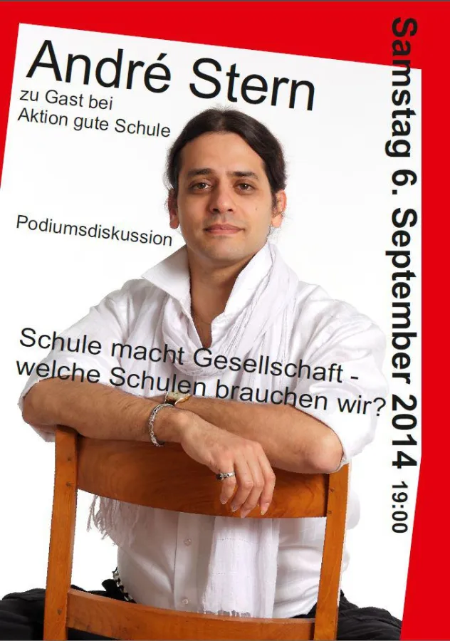 Andrè Stern bei Aktion gute Schule, Podiumsdiskussion am 6.9.