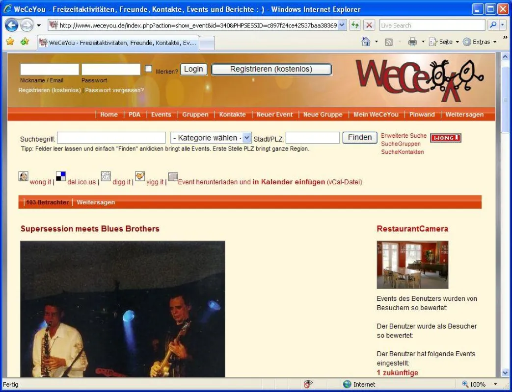 Supersession meets Blues Brothers - Veranstaltungstipps auf weceyou.de
