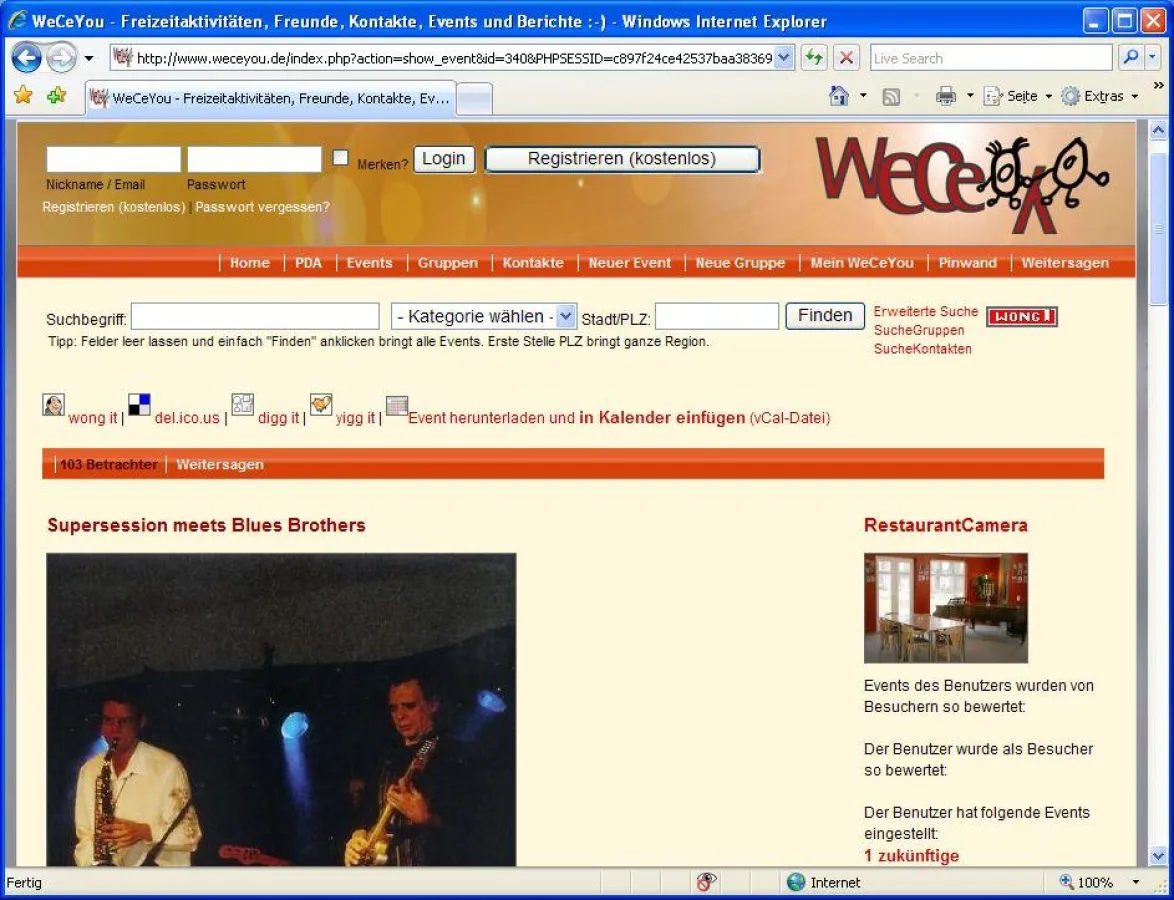 Supersession meets Blues Brothers - Veranstaltungstipps auf weceyou.de