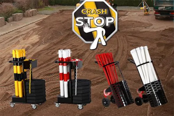 Bild: Crash Stop Transport- und Lagerwagen für Absperrtechnik