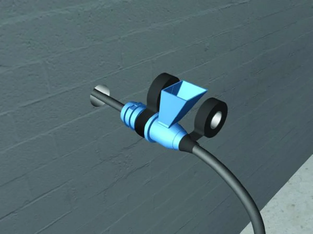 Kostengünstige Hauseinführung, einfach in der Montage und absolut wasserdicht