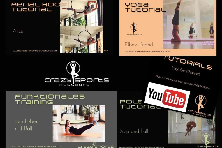 CrazySports Augsburg® - Digitalisierung im Fitnessstudio: Onlinetutorials Bild: CrazySports Augsburg® - Digitalisierung im Fitnessstudio: Onlinetutorials