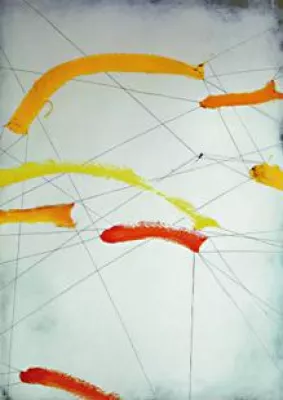 Bild: Künstlerin MAKSA mit ihrer Ausstellung „Geometrie der Erlebnisse“ im Levantehaus Hamburg