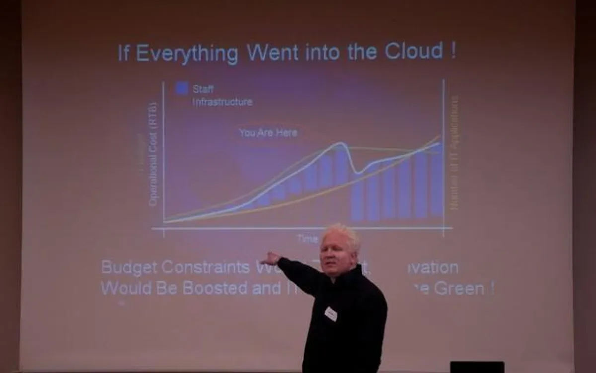 Hans-Christian Boss beim CloudCamp Hamburg