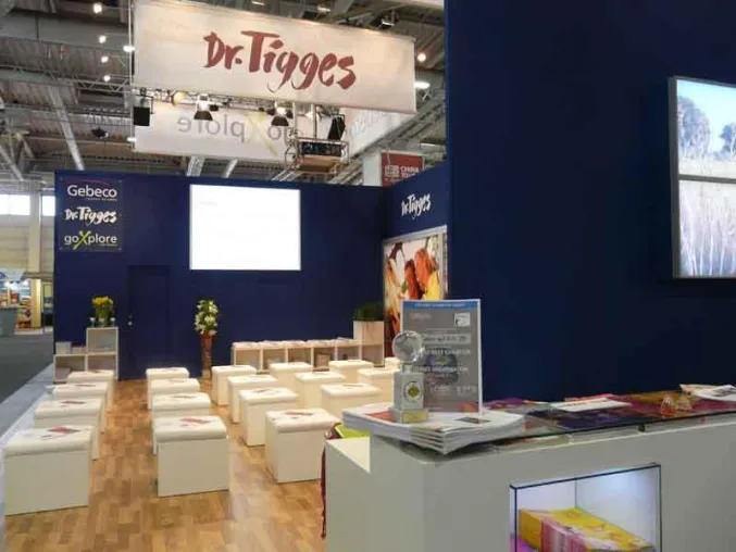 Bild: setcon realisiert preisgekrönten Gebeco Messestand auf der ITB