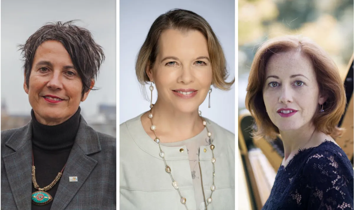 Dr. Monika Hauser, Prof. Dr. Ruth Halperin-Kaddari, Anne-Sophie Bertrand (von links)
