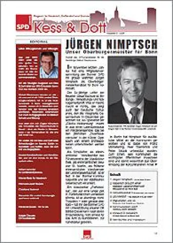 Bild: Alienus Mediaconsulting gestaltet SPD-Magazin im Ortsverein Bonn-Süd