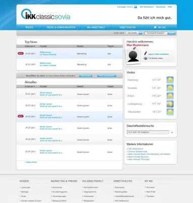 Bild: Neues Intranet für die IKK classic