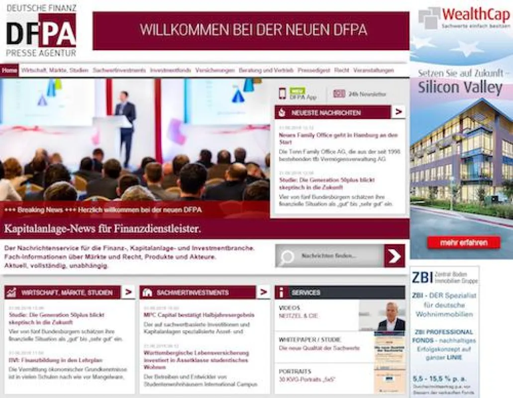 Die DFPA ist der Nachrichtenservice für die Finanz-, Kapitalanlage- und Investmentbranche