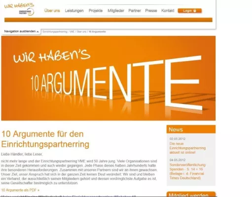 einrichtungspartnerring.com – Relaunch in neuem Design und mit zeitgemäßen Features Bild: einrichtungspartnerring.com – Relaunch in neuem Design und mit zeitgemäßen Features