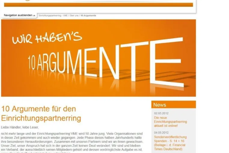 einrichtungspartnerring.com – Relaunch in neuem Design und mit zeitgemäßen Features Bild: einrichtungspartnerring.com – Relaunch in neuem Design und mit zeitgemäßen Features