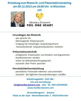 Bild: Rhetoriktraining mit Monika Dumont