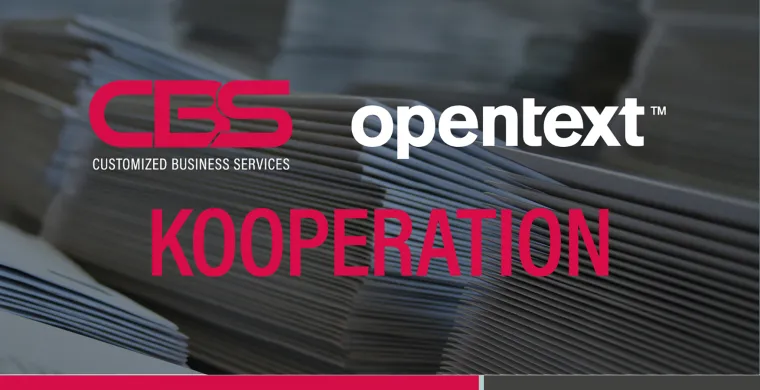 Bild: Customized Business Services & OpenText - Kooperationsvertrag Enterprise Information Management Lösungen