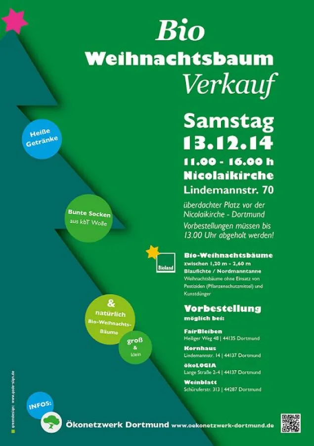 ÖkoNetzwerk Dortmund Bio-Weihnachtsbaumverkauf