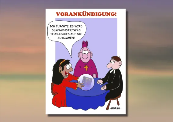 Bild: Teuflisches kündigt sich an: Neues Satirebuch von Rolf Heinrich erscheint bald