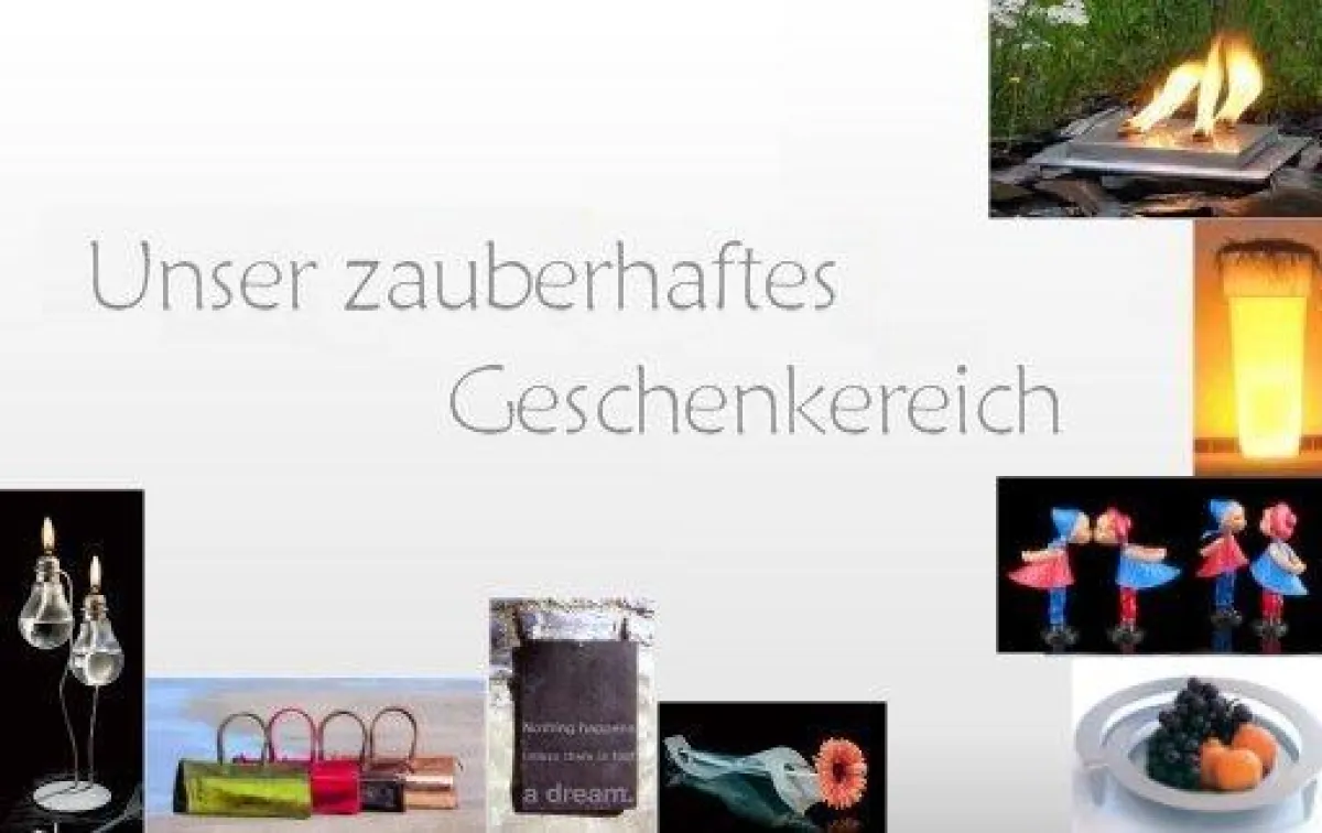 Das Geschenkreich: Dekoratives, Praktisches, Witziges, Leuchtendes, Chices, Ausgefallenes, Besonderes.