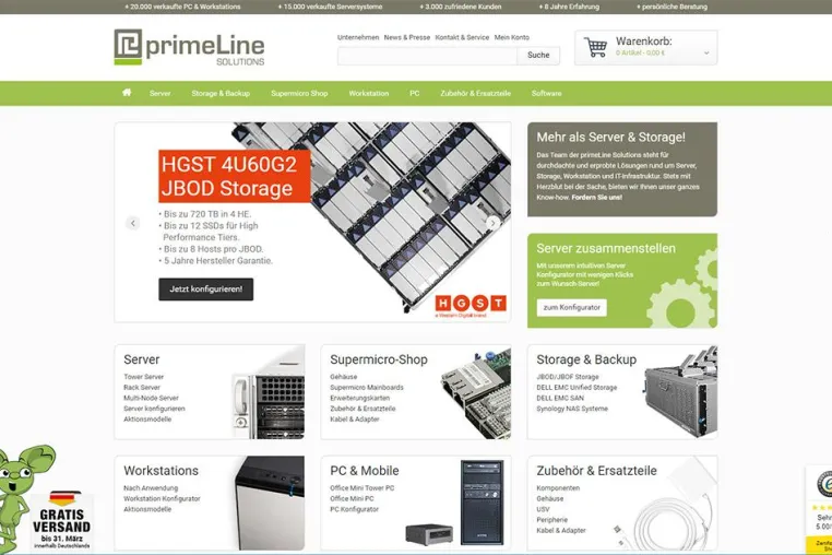 Bild: Relaunch: Der B2B Onlineshop für Server, Workstation & PC Lösungen