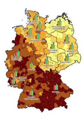 Bild: Der erste Spendenatlas Deutschlands - Wo und wofür wird in Deutschland gespendet?