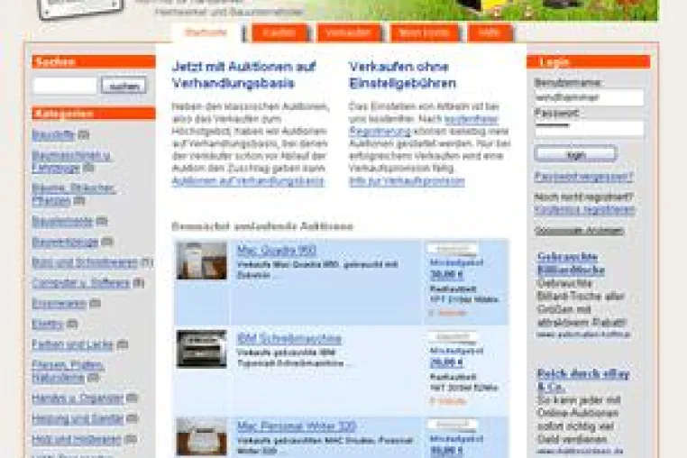 Bild: Illinger Verlag König startet mit Auktionsplattform für die Baubranche